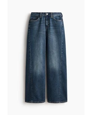 H&M Wide High Waist Jeans - Blue
