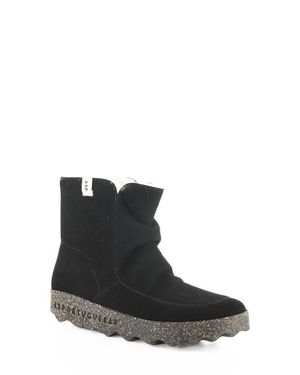 ASPORTUGUESAS Cuff Faux Shearling Bootie - Black