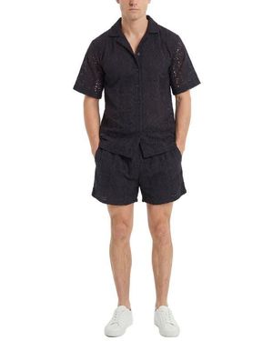 AREA STARS Eyelet Top - Black