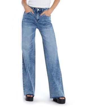 Wash Lab Denim Mamie High Waist Flare Jeans - Blue