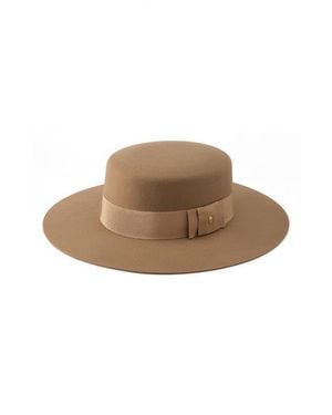 Helen Kaminski Suite Wool Boater Hat - Brown