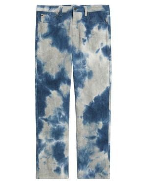RIZORT Curtis Tie Dye Cotton Corduroy Pants - Blue