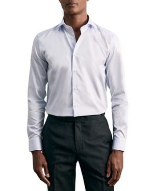Reiss Remote Slim Fit Cotton Button-Up Shirt - White