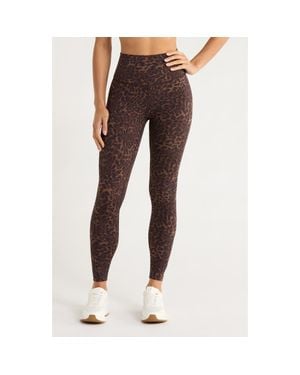 Mpg Print Sculpt Leggings - Brown