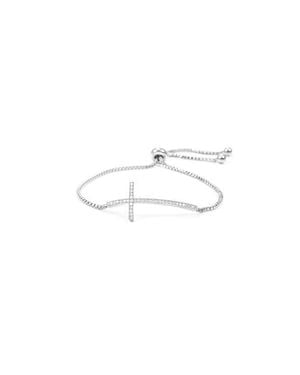 Bearfruit Jewelry 14K Plated Cross Bracelet Faith Jewelry Dainty Meaningful Gift - Metallic