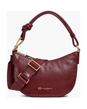 Donna Karan Roslyn Small Convertible Hobo - Red