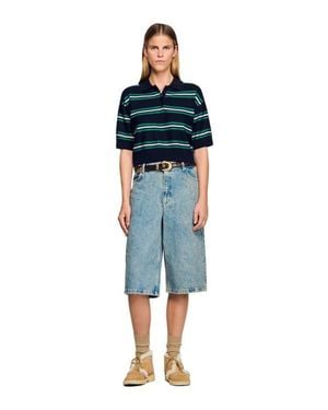 Sandro Polo-Neck Striped Sweater - Multicolor
