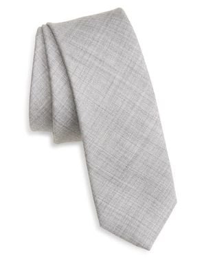 Eleventy Cashmere & Silk Tie - Gray