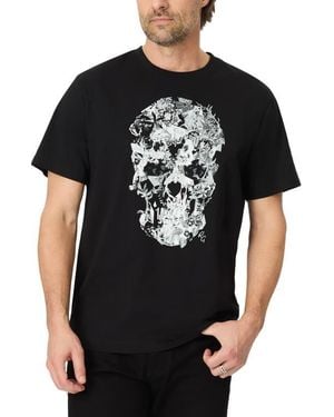 Robert Graham Hallow Bones Graphic T-Shirt - Black