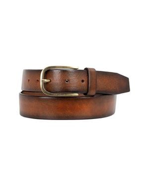 BOSS Kai Full Grain Leather Belt - Brown