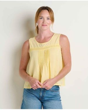 Toad & Co. Manzana Pin Tuck Tank - Yellow