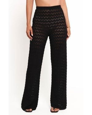 Petal & Pup Fiore Pointelle Pants - Black