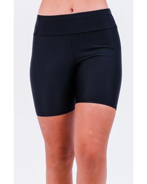 Calypsa Mid-Thigh Swim Shorts - Blue