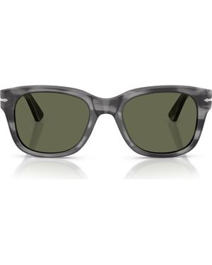 Persol 55Mm Polarized Square Sunglasses - Brown