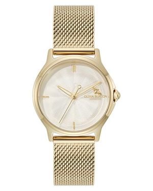 Olivia Burton Classic Bee Mesh Strap Watch, 30Mm - Metallic