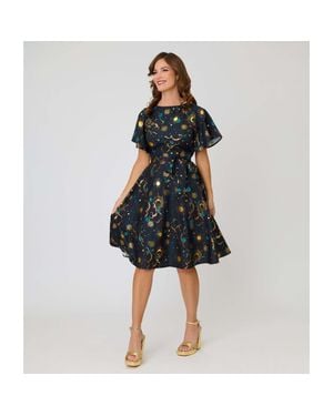 Unique Vintage 1930S Swing Dress - Blue