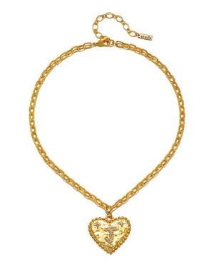 Sequin The Celeste Initial Pendant Necklace - Metallic