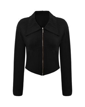 Pcfg Fitted Knit Cardigan - Black