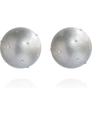 Saule Label Gaia Crystal Midi Earrings - Metallic