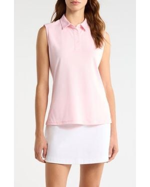 Swannies Piper Sleeveless Golf Polo - White
