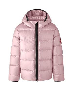 Canada Goose Kids' Crofton Water Repellent 750 Fill Power Down Recycled Nylon Puffer Jacket - Pink