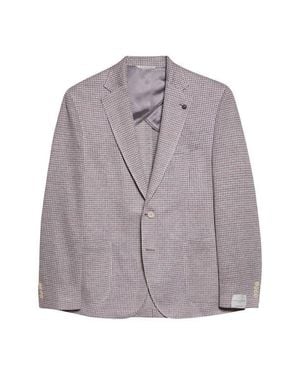 Jack Victor Hampton Knit Houndstooth Sportcoat - Purple