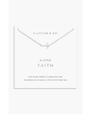 A Littles & Co. A Little Faith Necklace - White