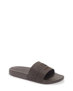 AllSaints Biggy Slide Sandal - Gray