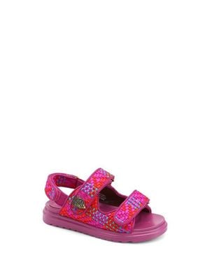 Kurt Geiger Mini Orson Fringe Slingback Sandal - Pink