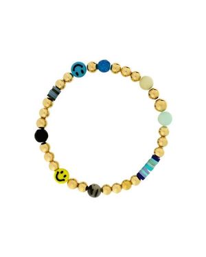 Emma Rae 14K Filled Mixed Gemstone Bracelet - Metallic