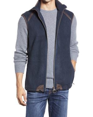 Barbour Langdale Regular Fit Fleece Gilet Vest - Blue