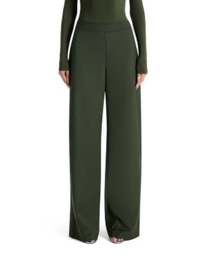 Naked Wardrobe High Waist Wide Leg Pants - Green