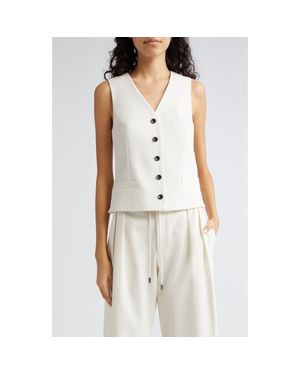 Maria McManus Organic Cotton Tailored Vest - Natural