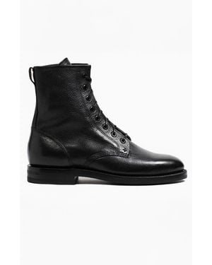 Grant Stone Combat Boot - Black