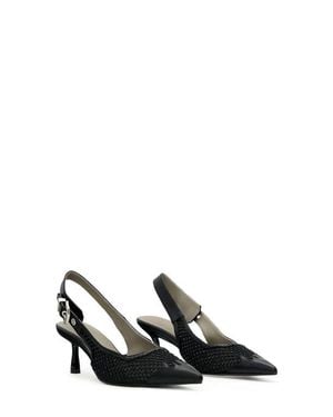 AllSaints Idiya Mesh Slingback Pump - Black