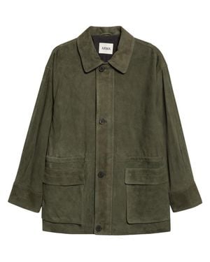 Arma Maeve Lambskin Suede Field Jacket - Green