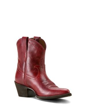 Ariat Maggie J Toe Short Western Boot - Red