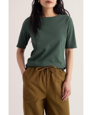 Seasalt Cornwall Poisson Organic Cotton T-Shirt - Green