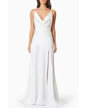 Elliatt Clementine Satin Gown - White