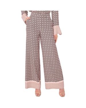 Ted Baker Maya Geo Print Wide Leg Pants - Pink