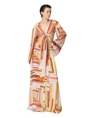 Missoni Long Covered Up Skirt - Orange