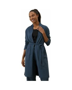 Pact Organic Cotton Cool Stretch Lounge Duster - Blue