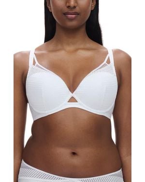 Chantelle Pulp Plunge Contour Underwire Bra - Brown