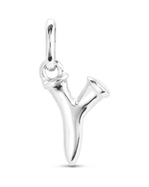 Uno De 50 Sterling-Plated Letter Y Charm - Metallic