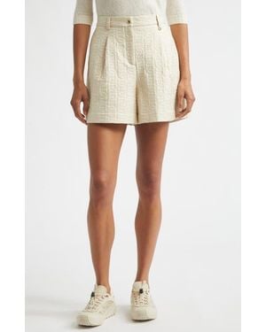 Moncler Quilted Nylon Shorts - Natural