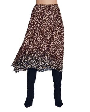 Bella Dahl Gathered Midi Skirt - Black