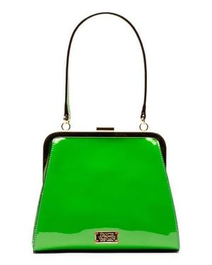 Frances Valentine Lulu Leather Frame Clutch - Green