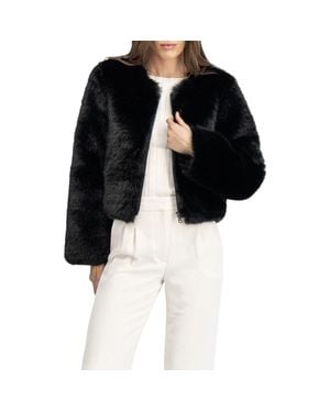 Lyla Grant Fur-Free Fox (Faux Fur) Bolero - Black