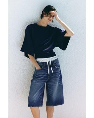 H&M Denim Bermuda Shorts - Blue