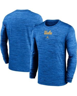 Nike Ucla Bruins 2025 Sideline Velocity Performance Long Sleeve T-Shirt - Blue